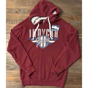 Indycar Racing Full Zip Fleece Sweatshirt Hoodie Size M